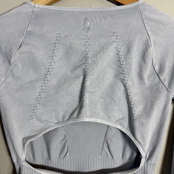 FP Movement Free People Good Karma Long Sleeve Jumpsuit Women's M/L Ice Gray NWT - Picture 12 of 16